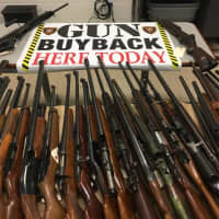 <p>Peekskill police retrieved 86 rifles and shotguns during their annual buyback event.</p>