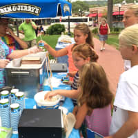 <p>Ben &amp; Jerry&#x27;s was one of the local vendors providing free nosh for community members. </p>