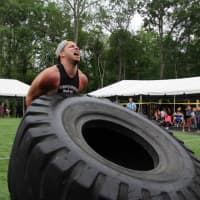 <p>A scene from last year’s Michael LaViola Strongman Challenge at Varsity House Gym in Orangeburg, New York, just over the border of Old Tappan.</p>