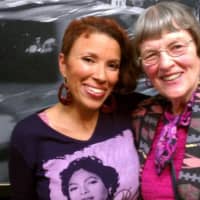 <p>In 2011, Dorothy Hampton Marcus and her daughter, “Kaypri” Marcus, after a performance of Kaypri’s play, “BABYGIRL.”</p>