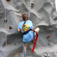 <p>The rock climbing wall at Michael Feeney&#x27;s Best Day Ever.</p>