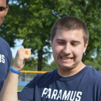 <p>At the first annual Special Olympics Track Meet at Paramus High School Wednesday.</p>