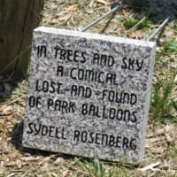 <p>The plaque is inscribed with a haiku by the late Sydell Rosenberg.</p>