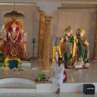 <p>Inside the Hindu Samaj Temple.</p>