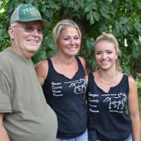 <p>The Bergen County Horse Rescue family: Jamie Dator, left, Erin Giannios, and Miranda Vallese, who are aided by volunteers.</p>