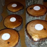 <p>Some candleholders made by Steve Bistritz.</p>