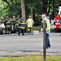 <p>First responders in Putnam County worked to rescue a driver who had to be airlifted to the hospital after being involved in a one-car crash.</p>