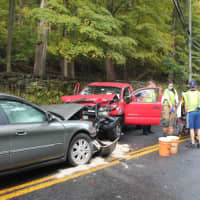 <p>Two were hospitalized in Mahopac after a head-on collision.</p>