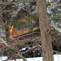 <p>A house fire broke out near the intersection of Barrett Hill Road and Varna Lane in Carmel.</p>