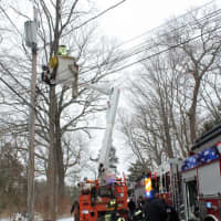 <p>A house fire broke out near the intersection of Bullet Hole Road and Varna Lane in Carmel.</p>