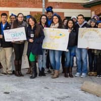<p>CT Students for a Dream at a past rally in West Hartford.</p>