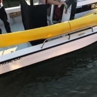 <p>A search of Long Island Sound — after two flares were spotted — turned up two unmanned kayaks off the coast of Madison, according to the Coast Guard.</p>