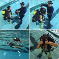 <p>Students from the Pathway Academy worked with members of the Norwalk Police Department Dive Unit.</p>