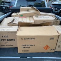 <p>Thousands of dollars worth of illegal fireworks were seized by police in Yonkers.</p>