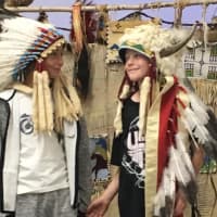 <p>Students donned traditional headdresses after learning about Native American life during a recent presentation at the Fulmer Road Elementary School in Mahopac.</p>