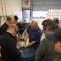 <p>Randy Pratt leads a workshop for future distillers at Great Notch in Wyckoff.</p>