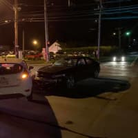 <p>Two were hospitalized after crashing in a busy Ramapo intersection.</p>
