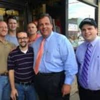 <p>Chopstix owners with New Jersey Governor Chris Christie.</p>