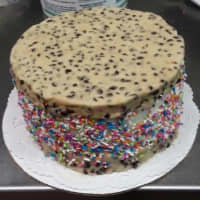 <p>A giant cookie dough ice cream sandwich.</p>