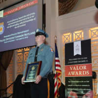 <p>Police Officer Connor Nutland received a Valor Award .</p>