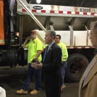 <p>Rockland County&#x27;s average plow is a large dump truck that weighs 60,000 pounds when loaded with six tons of salt and equipped with front and side plows.</p>