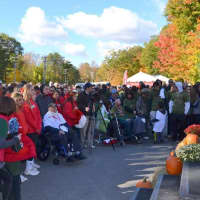 <p>Hundreds of supporters stood side-by-side to show their support Sunday in the fight against ALS.</p>