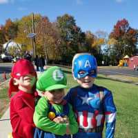 <p>A young Luigi and his superhero friends hang out before the parade in Emerson.</p>