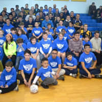 <p>The coaches and players of Saddle Brook Angels</p>