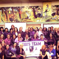 <p>School staff wore purple to school Nov. 13 in recognition of World Pancreatic Cancer Day, an initiative in support of kindergarten teacher Tara Hernandez whose mother died from the disease</p>