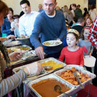 <p>Dinner was served by Principal Mike Cunzio, Assistant Principal Terry Outhouse, teachers and the lunch staff.</p>