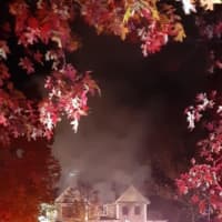 <p>Upon arrival, firefighters discovered smoke coming from the back of the home and stretched multiple lines to the basement, authorities said.</p>