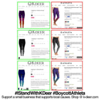 <p>Athleta pulled several types of yoga pants from its website after fans of K-Deer took issue with the design.</p>