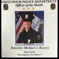 <p>Detective Michael Rooney is Greenwich Police Department&#x27;s Officer of the Month.</p>