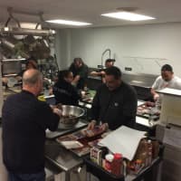 <p>Volunteers from St. Joseph Church in Lodi volunteer at Meals with a Mission.</p>