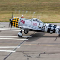 <p>The 40s-era Thunderbolt that crashed Friday is seen in this 2012 photo.</p>