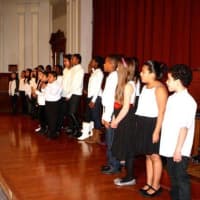 <p>The Hillcrest School woodwinds and chorus performed during the event.</p>