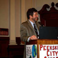 <p>Schools Superintendent David Fine hosted the event and answered questions.</p>