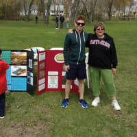 <p>Fair Lawn Green Team member Nancy Sperling and her son.</p>