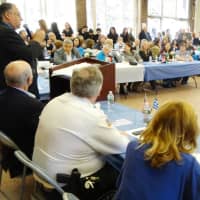 <p>Bergen County Clerk John Hogan was in Fort Lee on March 25 to attend the Hellenic Civic Club&#x27;s flag raising ceremony.</p>