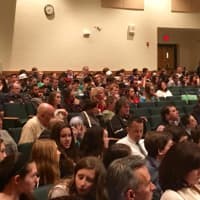 <p>Several students attended the meeting at Pascack Valley High School in Hillsdale.</p>