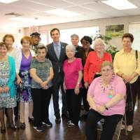 <p>Mayor Noam Bramson honored 90 senior citizen volunteers who give their time to the community.</p>