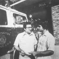 <p>Brothers Tony and Nunzio Ventura of the Wallington Fire Department in 1978.</p>