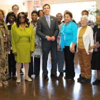 <p>New Rochelle Mayor Noam Bramson said volunteers, like the seniors, help build strong communities.</p>