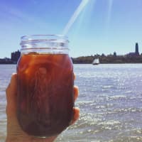 <p>Kuppi Coffee Company is located right on the Hudson River.</p>