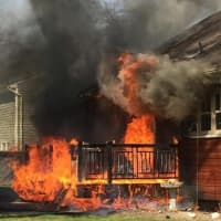 <p>The homeowner got out OK.</p>