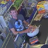 <p>The man pictured used a cloned credit card in Norwalk to purchase several items, police said.</p>