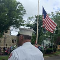 <p>This flag was donated by the Ridgefield Park / Bogota Rotary Club and flies only four times a year.</p>