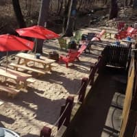 <p>Outdoor dining at Rhode&#x27;s North Tavern in Sloatsburg.</p>