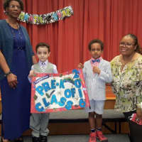 <p>Members of the first full day Pre-K Graduating Class from Traphagen Elementary in Mount Vernon.</p>