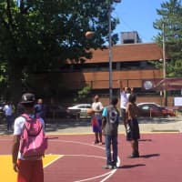 <p>Mount Vernon Mayor Richard Thomas playing in the SNUG basketball tournament last year.</p>
